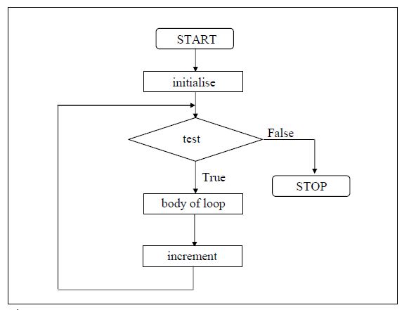 Flow diagram to show the functionality of while Loop