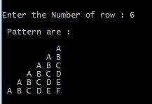 Output of Program in C to display the word pattern